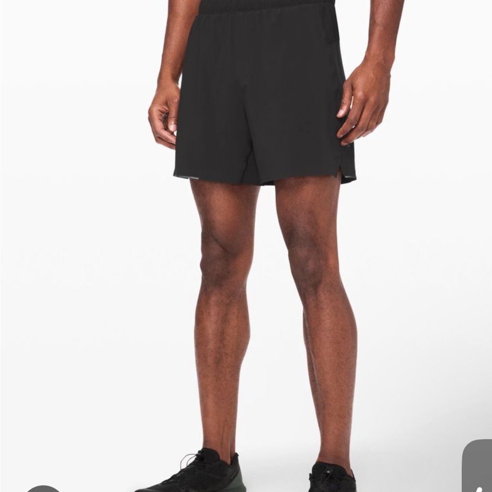 Lululemon Black Athletic Surge Shorts 6”